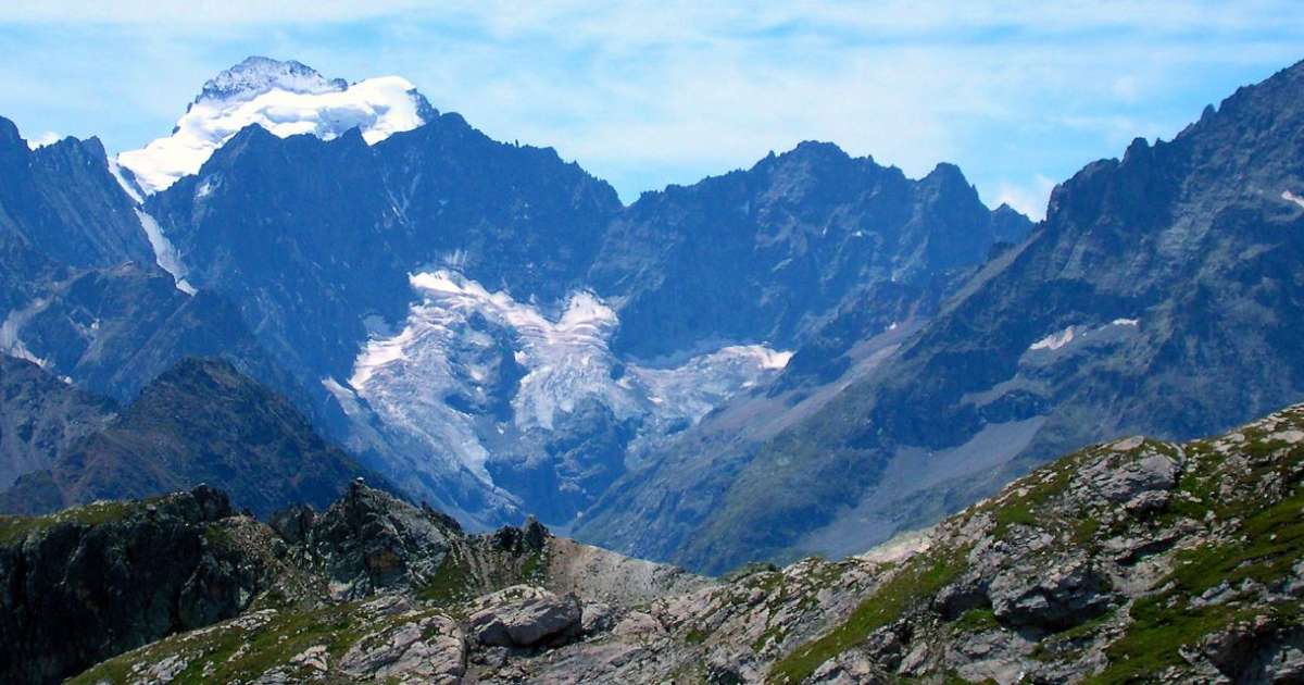 De Col du Galibier in de Franse Alpen